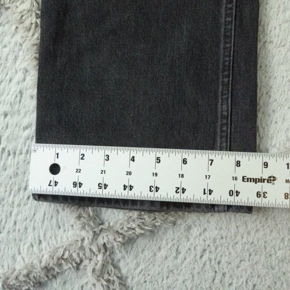 Abercrombie & Fitch 70s Vintage Flare Leg Jeans Curve Love Womens 30 Black Denim - Picture 8 of 9